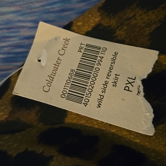 Coldwater Creek Women's Wild Side Reversible Skirt Size Petite XL 16 NWT - Picture 7 of 9